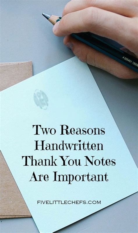 Two Reasons Handwritten Thank You Notes Are Important Thank You Notes