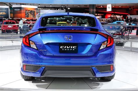 2016 Honda Civic Coupe Debuts With Sportier Styling Roomier Interior