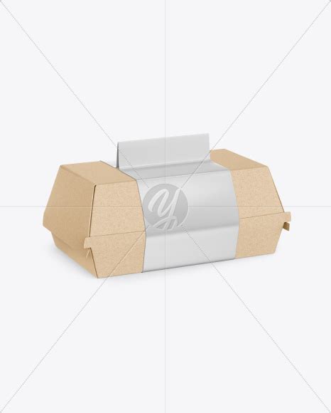 Download Kraft Lunch Box w/ Paper Sleeve Mockup in Box Mockups on ...