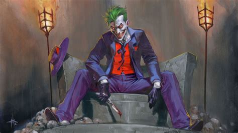 The Joker Comic Art Wallpaper