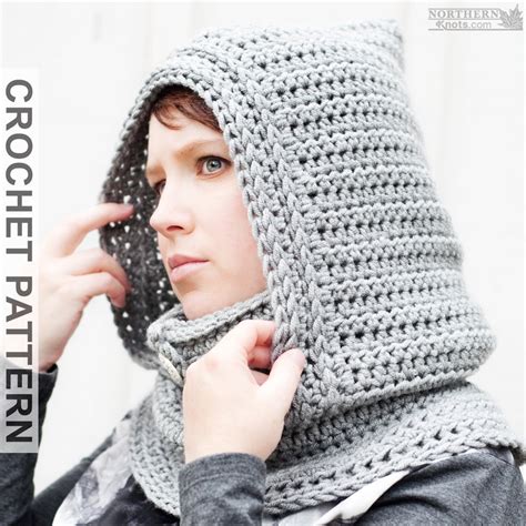 Crochet Hood Pattern Hooded Cowl Pattern By Northernknotscanada