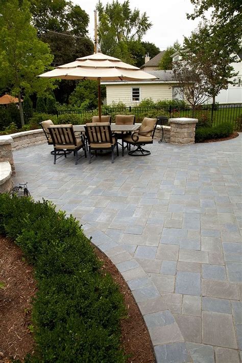 Unilock Patio Brick Paver Patios Walkways Patio Patio Design Backyard