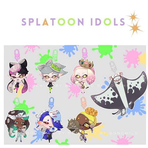 Splatoon Idols Keychains Etsy