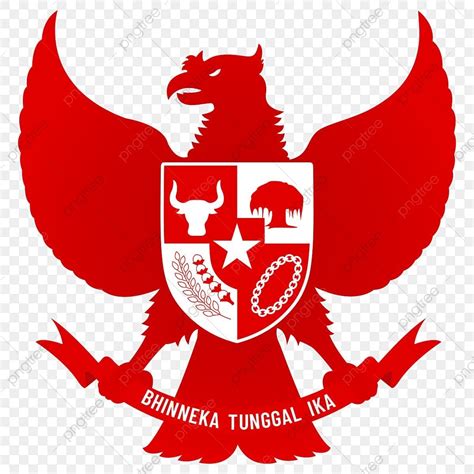 Garuda Pancasila Vector Art Png Garuda Pancasila With Red Gradation