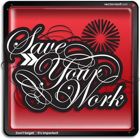 Save Your Work Vectorvault Art Blog