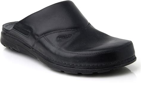 Batz Peter Leather Mens Slip On Clogs Mules Loafers