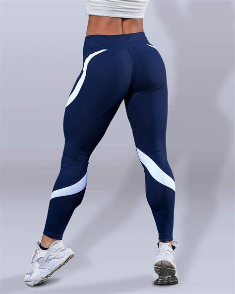 Violate The Dress Code Desire Gt Leggings Navy Blue And White Click