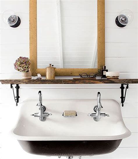 Black And White Trough Sink Inspiration For Bathrooms With Trough