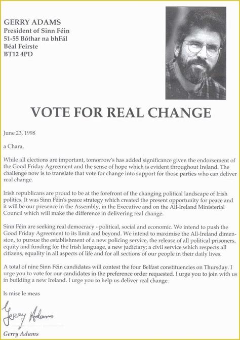 58 Free Political Campaign Letter Templates Heritagechristiancollege