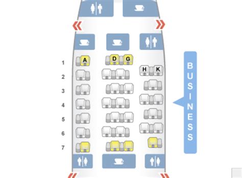 Aer Lingus Business Class Seat Map