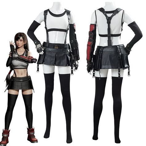Final Fantasy Vii 7 Remake Tifa Lockhart Outfit Cosplay Costume New