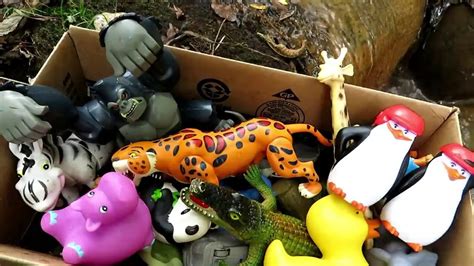 Box Filled With Various Zoo Animal Toys Video Dailymotion