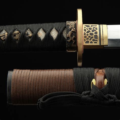Japanese Tachi Odachi Sword Damascus Steel With Brown Scabbard Truekatana