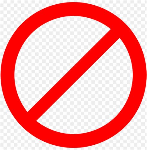 A Red No Entry Sign On A Transparent Background Png No Entry Sign Clipart