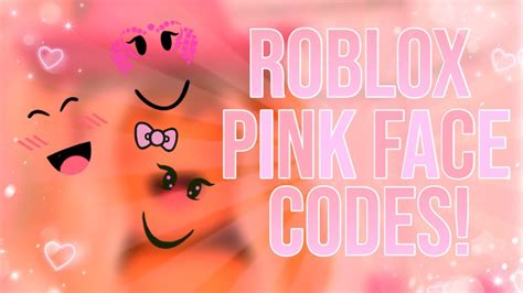 Roblox Pink Face Codes Links Iialyxia ୨🍪୧ Youtube