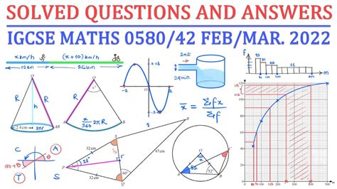 Igcse Mathematics 058042 Febmar 2022 Detailed Solution Youtube