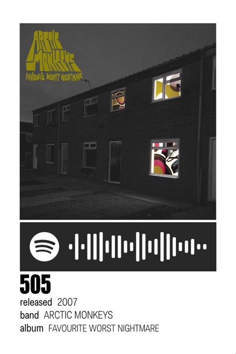 505 Arctic Monkeys By Issy Pôsteres De Cinema Minimalistas Pôster De
