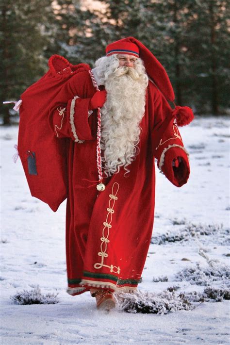 Father Christmas Rovaniemi Finnish Costume Winter Christmas