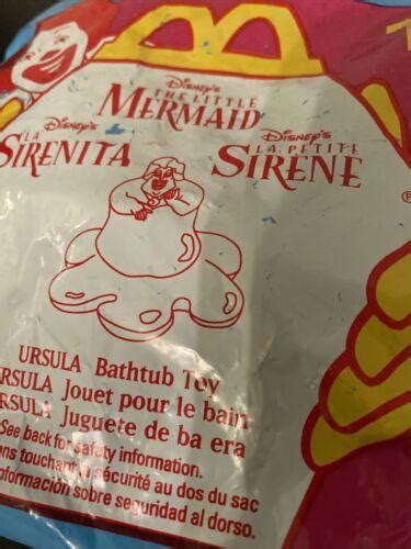 Vintage 1996 The Little Mermaid Mcdonalds Happy Meal 1 Ursula Bath Tub Toy Nip 3872549690