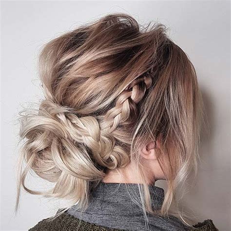 Hairstyles updo for medium hair. 21 Beautiful Braided Updo Ideas for the Holidays - crazyforus