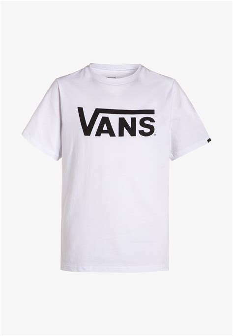 Vans By Vans Classic Boys T Shirt Print Whiteblackweiß Zalandode