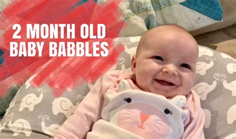 2 Month Old Baby Babbles And Smiles
