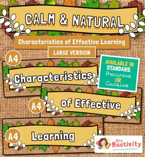 Characteristics Of Effective Learning Display Banners Large Hessian