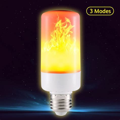 E27 E14 Smd Led Flame Effect Fire Light Bulbs Flickering Emulation