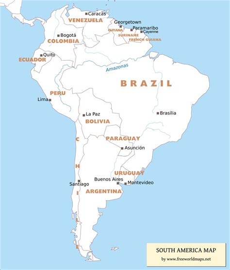 Latin America Capital Map Quiz