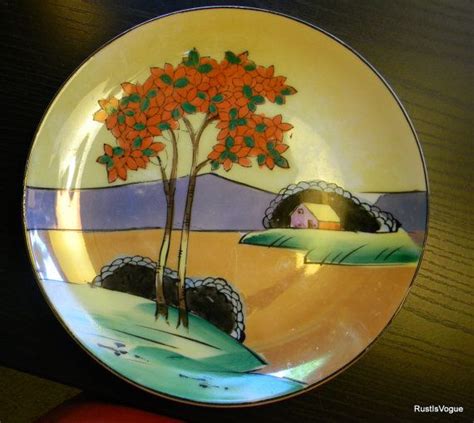 Vintage Lusterware Plate Made In Japan Etsy Vintage Plates Japan