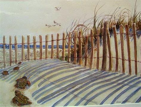 Sand Fence Painting By Bobby Walters Fine Art America