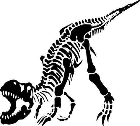 Dinosaur Skeleton Svgt Rex Skeleton Svgtyrannosaurus Rex Etsy