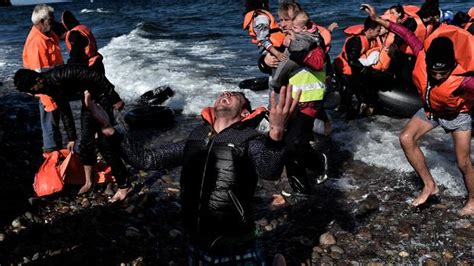 europe migrant tragedy as boat sinks off greece island of lesbos leaving dozens missing many