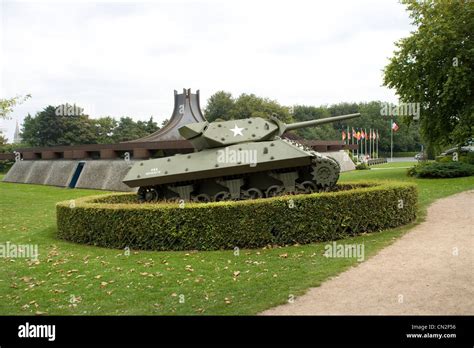 American M10 Tank Destroyer Outside The Musee Memorial De La Bataille