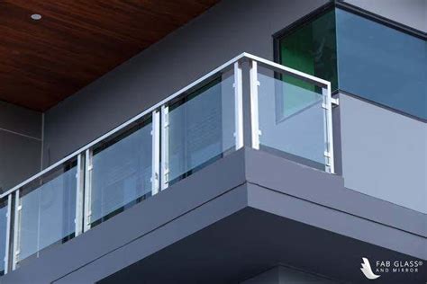 Balcony Railing Made Of Glass And Stainless Steel Stock Photo Download
