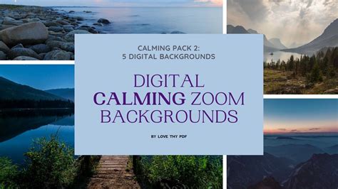 Zoom Calming Landscape Background 5 Pack 2 High Quality Zoom