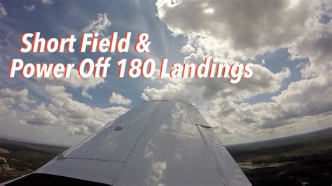 Short Field And Power Off Landing Practice In A Piper Arrow Youtube