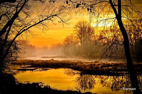 Winter Sunrise On The River Photo By Norman Fairman National