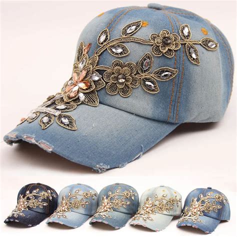 Wholesale 2016 Hot Fitted Baseball Cap Causal Embroidery Flower Outdoor