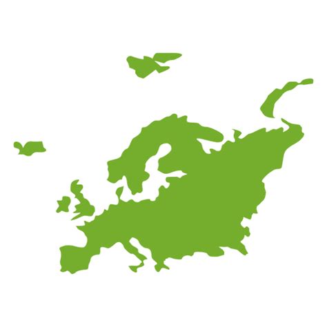 European Continental Green Map Transparent Png And Svg Vector File