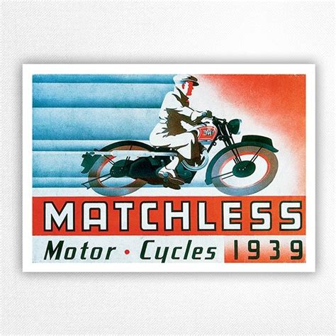 Matchless Motor Cycles Poster 1939
