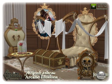 The Sims Resource Arcane Illusions Fairytale Princess Bedroom