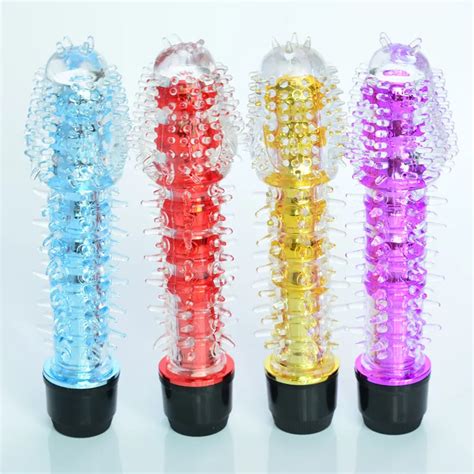 Soft Jelly Crystal Multispeed Waterproof Realistic Dildo Vibrator Penis
