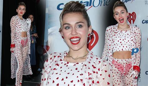 Wardrobe Malfunction Miley Cyrus Flashes Red Underwear In Sheer Outfit