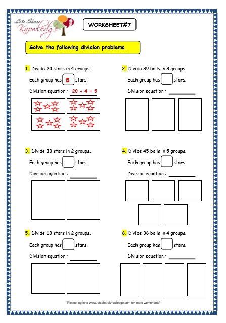 They will work on long division, mixed division, remainders, as well as word problems involving division. Division Worksheets Grade 3 Of Grade 3 Maths Worksheets ...