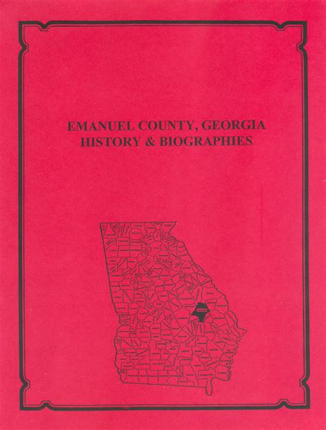 Emanuel County Georgia History And Biographies Mountain Press And
