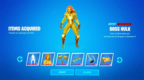 Fortnite Red She Hulk Crimson Jennifer Walters Reward Youtube