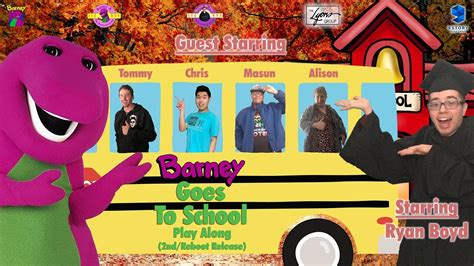 Barney The Backyard Gang Barney Goes To School Play Along 2nd