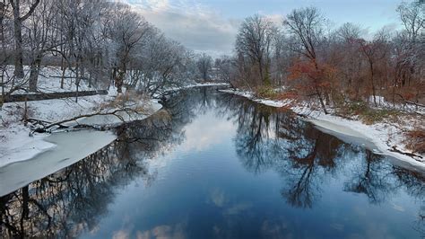 Mill River New England Winter Scene Photograph By Enzo Figueres Fine