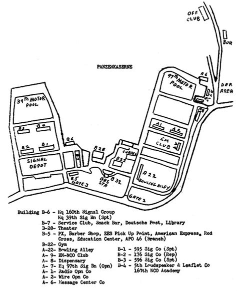 Panzer Kaserne Map
